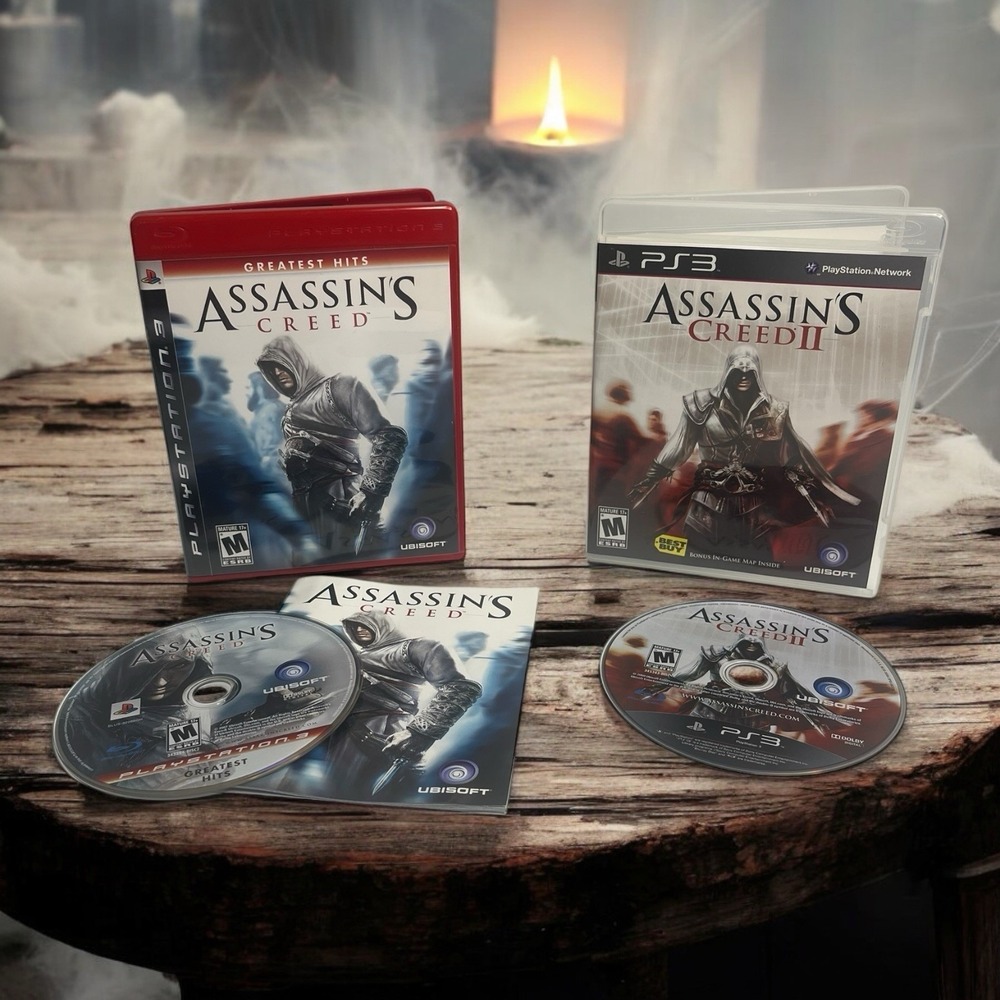 Assassin's Creed Greatest hit & II 2 PS3 PlayStation 3 Video Game Bundle Lot 2
